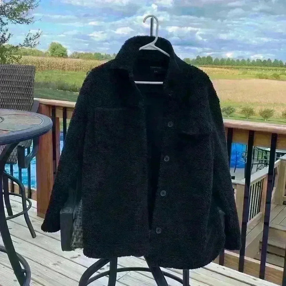 Banana Republic Jacket Teddy Bear Sherpa size small - Picture 11 of 14